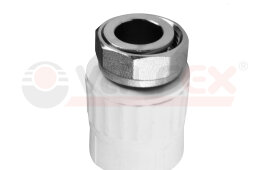 Муфта комб. с накид/гайкой ПП ВР D20-1/2 VALFEX (30/150)